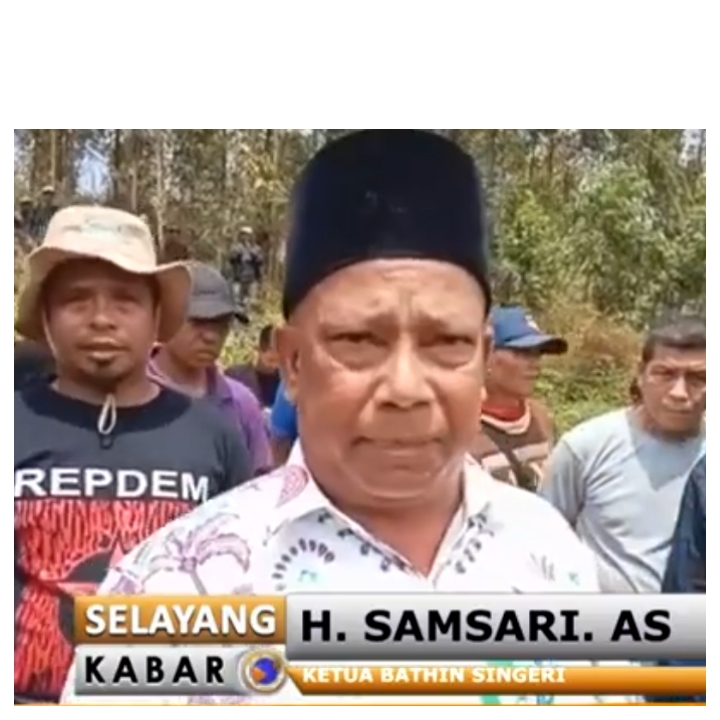H.Samsari Saksikan Eksekusi Lahan dari PTUN Pekanbaru di Desa Palas