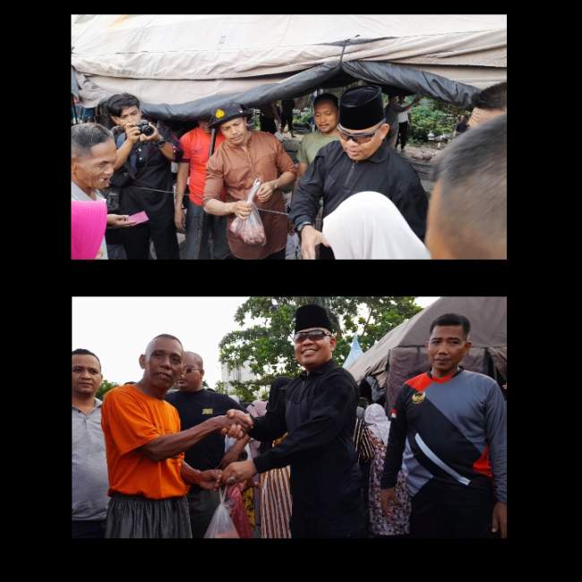 Kapolres Pelalawan AKBP Suwinto SIK Bagikan Daging Qurban kepada Masyarakat dan Insan Pers