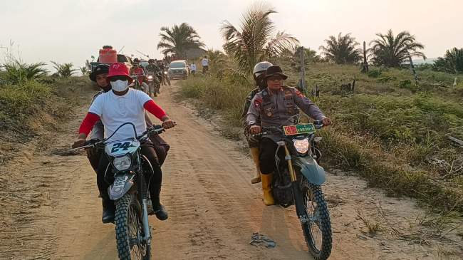 Kapolres dan Bupati Pelalawan Turun Melakukan Verifikasi Karhutla di Taman Nasional Teso Nilo