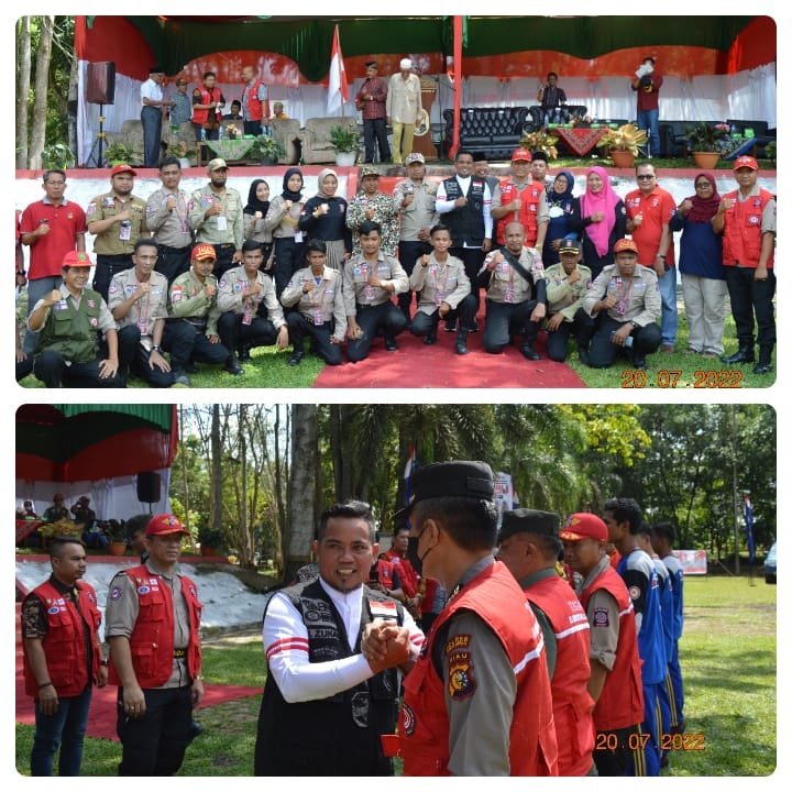 Bupati Pelalawan, H. Zukri Buka Acara Pelatihan Tagana di Kecamatan Bandar Sekijang