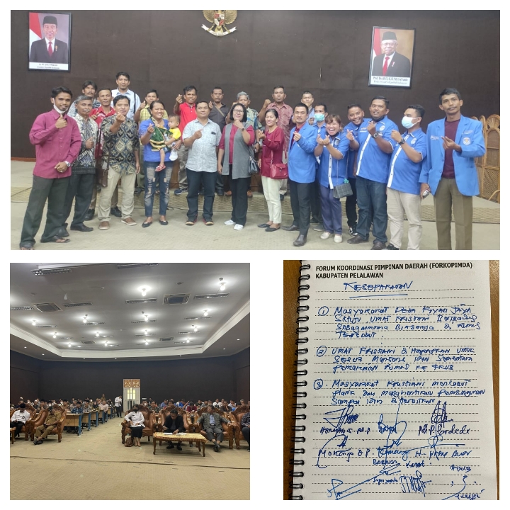 Pemkab, Kemenag, FKUB dan Tokoh Agama Berhasil Mediasi Kasus Penolakan Kegiatan Ibadah di Desa Kiab Jaya