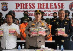 Polres Bengkalis Tangkap Tersangka Tindak Pidana Narkotika Jenis Shabu Sebanyak 30 Kg