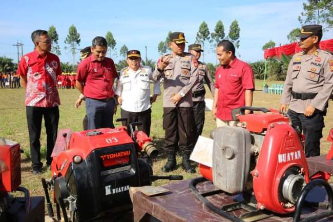 Polres Pelalawan dan PT Asian Agri Gelar Apel Siaga Karhutla