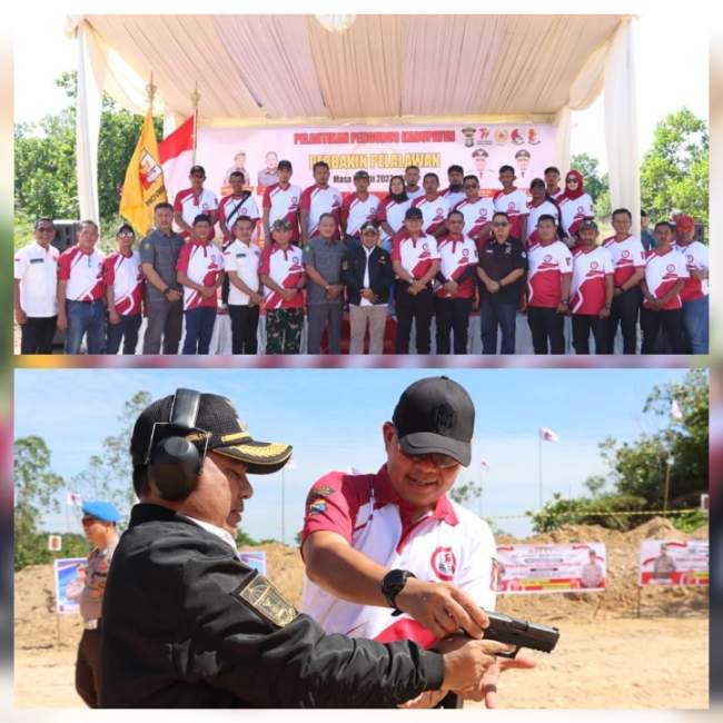 Kapolres Pelalawan, AKBP Suwinto SH, SIK Buka Open Tournament Kejuaraan Menembak Tahun 2023