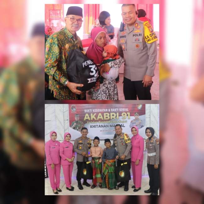 Genap 32 tahun Mengabdi, Akabri 91 Gelar Bakti Kesehatan dan Bakti Sosial