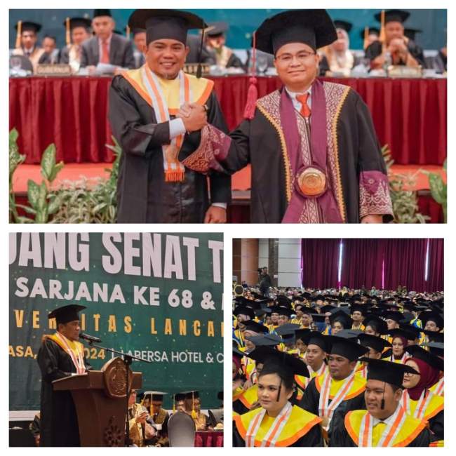 Bupati Pelalawan H. Zukri Misran  Resmi Menyandang Gelar Sarjana Ekonomi