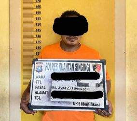 Beraksi di Kawasan PT RAPP, Penebang Pohon di Kuansing Ditangkap