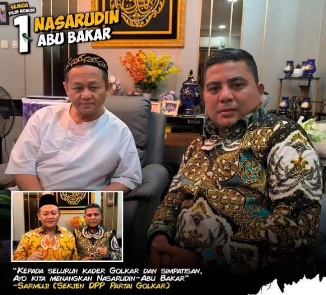 Sekjen DPP Golkar Intruksikan Menangkan Paslon 01 Nasarudin- Abu Bakar Untuk Bupati Pelalawan