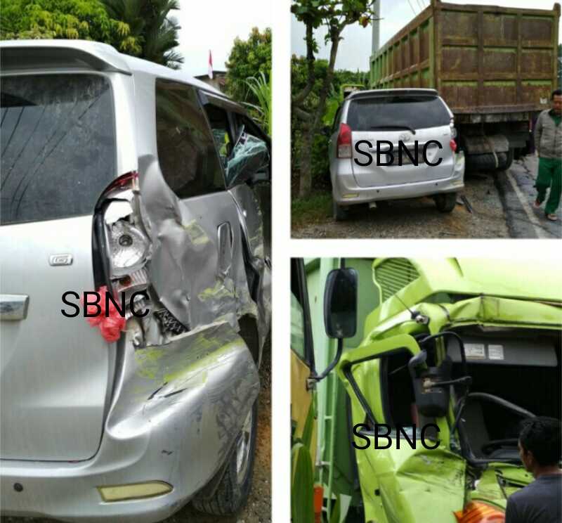 Mobil Disdik Pelalawan Tabrakan di Seikijang