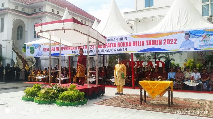 HUT Hari jadi Rokan Hilir ke - 23 Tahun,Bupati Rohil Ajak Seluruh Elemen Mayarakat Bagun Daerah