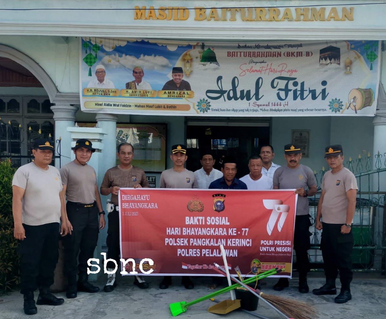 Kapolsek Pangkalan Kerinci Goro di Rumah Ibadah