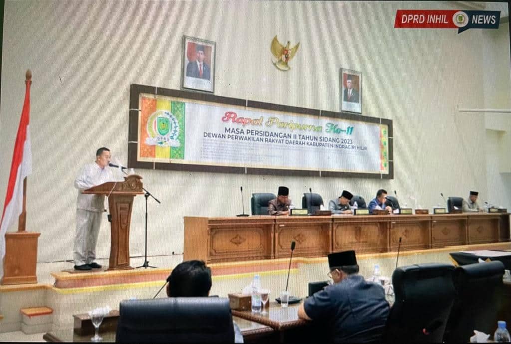 penyampaian laporan hasil pembahasan oleh juru bicara badan anggaran DPRD