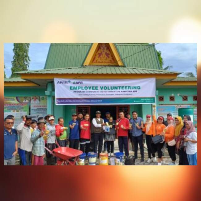 Employee Volunteering RAPP dan APR Perkuat Sinergi dengan Warga Desa Lalang Kabung