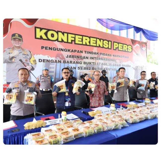 Polda Riau Ungkap Narkoba Jaringan Internasional