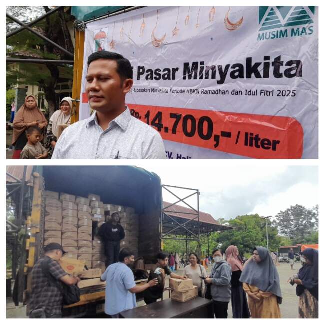 PT Musim Mas Kembali Salurkan 10 Ton Minyak Goreng di Pangkalan Kerinci