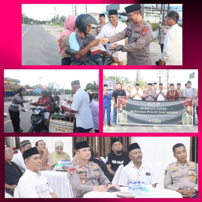 Kapolres dan Awak Media Berbagi Takjil dan Buka Puasa Bersama