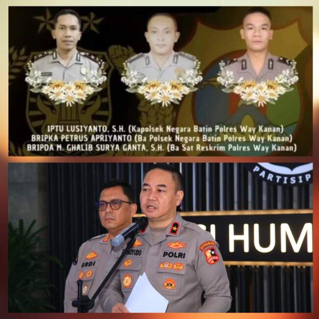 Kapolri Tetapkan Status Gugur dan Berikan KPLB Anumerta Terhadap 3 Personel Terbaiknya