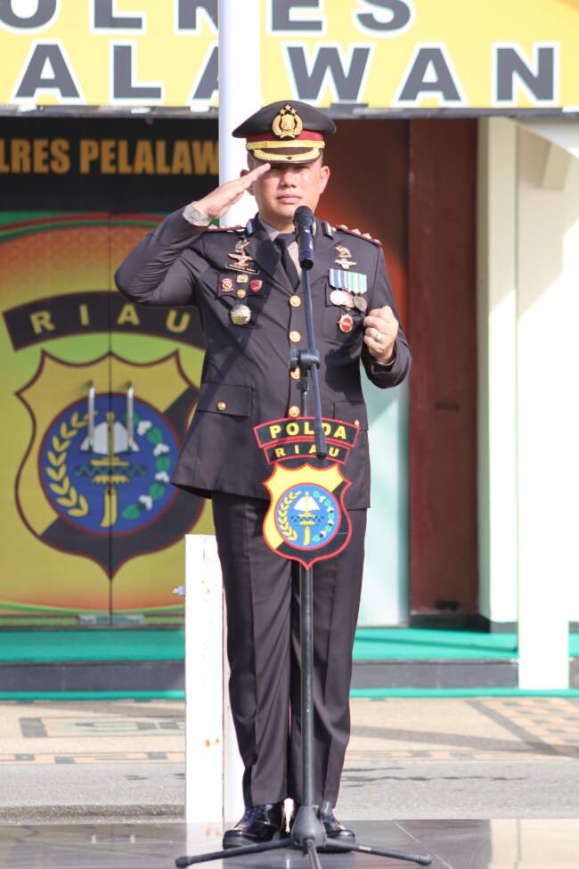 Kapolres Pelalawan Pimpin Upacara hari Kebangkitan Nasional ke 117