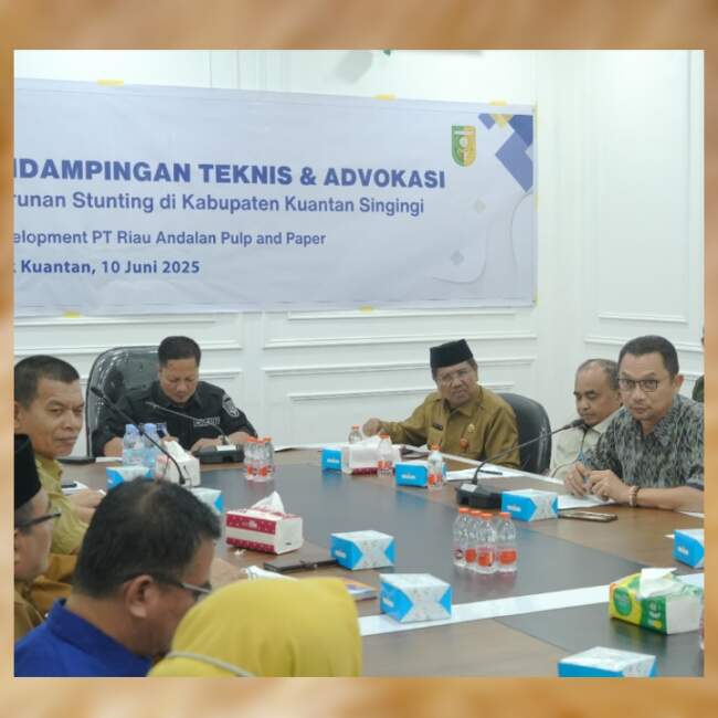 Demi Masa Depan Generasi Muda, RAPP dan Pemkab Kuansing Sepakati Kerjasama Program Pencegahan dan Percepatan Penurunan Stunting