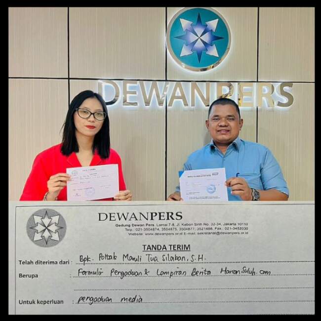 Maruli Silaban Resmi Laporkan Harian Suluh.Com ke Dewan Pers Terkait Pemberitaan Wartawan