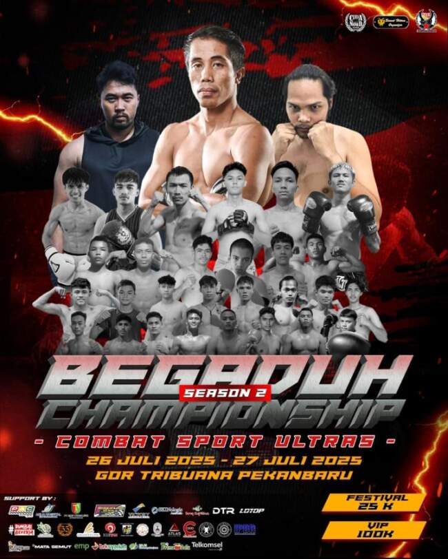 Atlet MMA Tiger Club Pelalawan Berhasil Juara di Kejurnas Sambo dan Event BEGADUH Championship