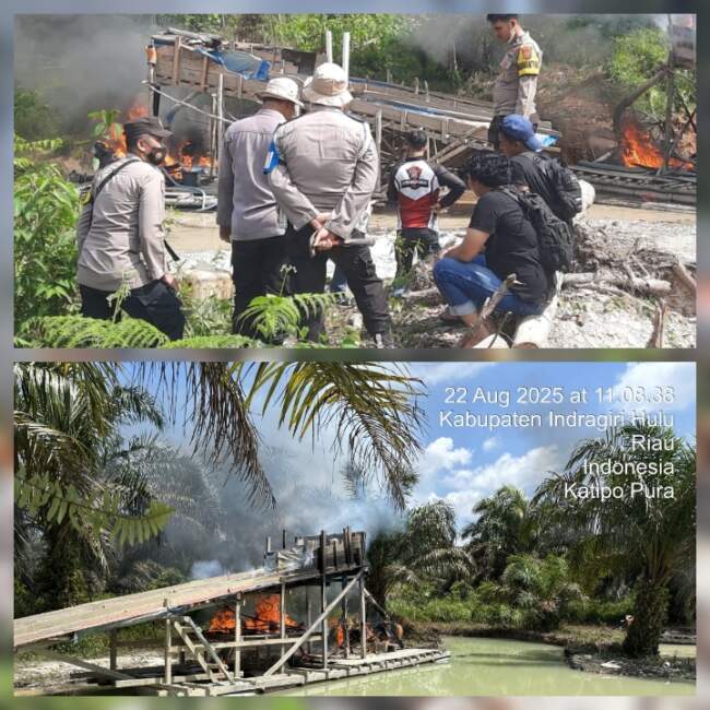 Polda Riau Lanjutkan Operasi PETI di Inhu, Dorongan Masyarakat Jadi Spirit Utama