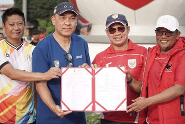 Dukung Visi ‘Pelalawan Menawan’, RAPP Bangun RTH & Lapangan Mini Soccer